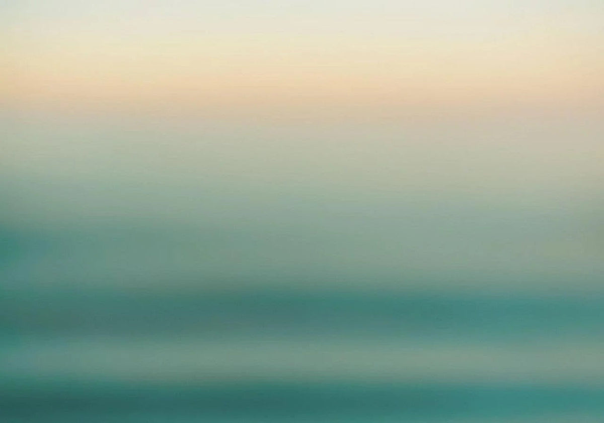 Blue Sea Ombre Wallpaper Mural in your room — zoomed