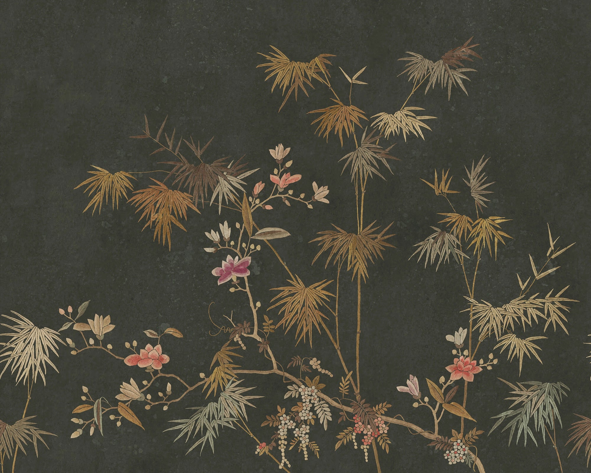 Chinoiserie Garden Bamboo Grove Wallpaper