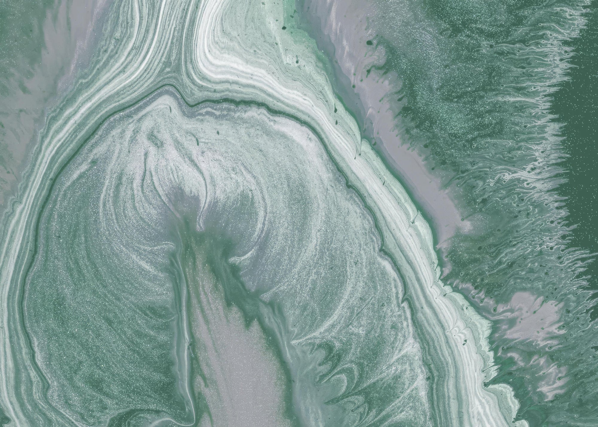 Green Marble Wallpaper Mural