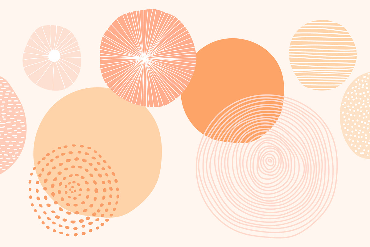 Abstract Orange Circle Wallpaper