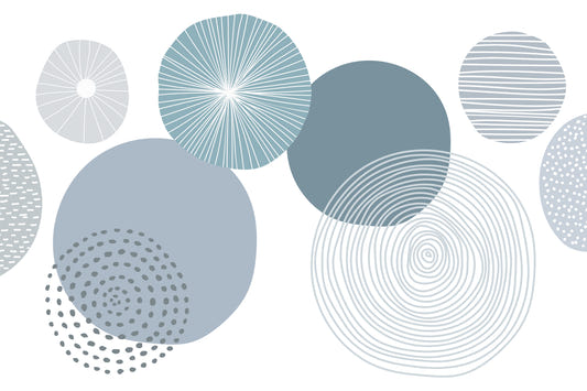Abstract Blue Circle Wallpaper