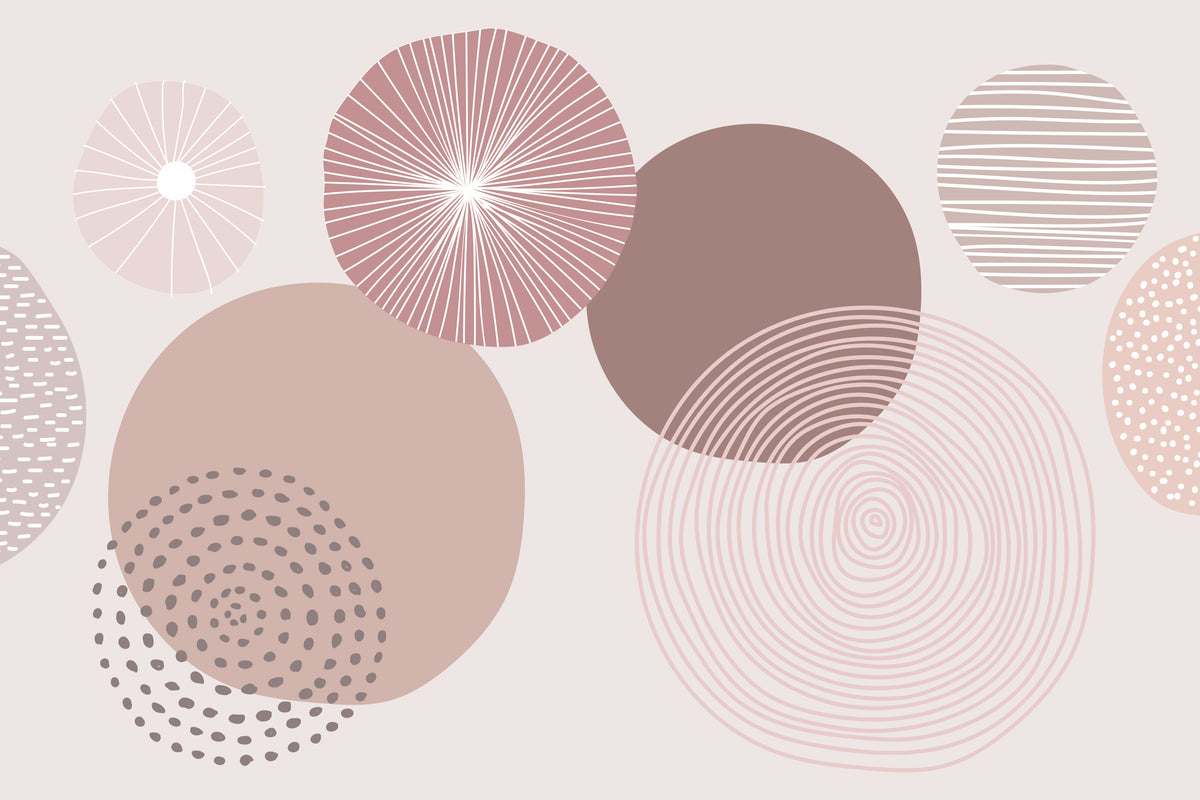Abstract Mauve Circle Wallpaper