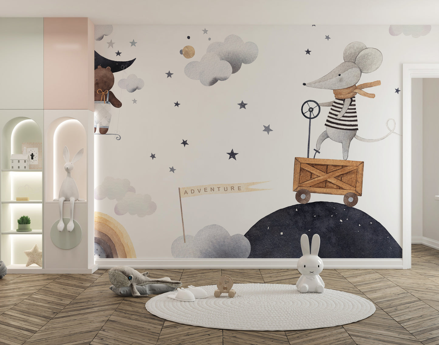 Adventure in the Sky Kids Wallpaper Mural
