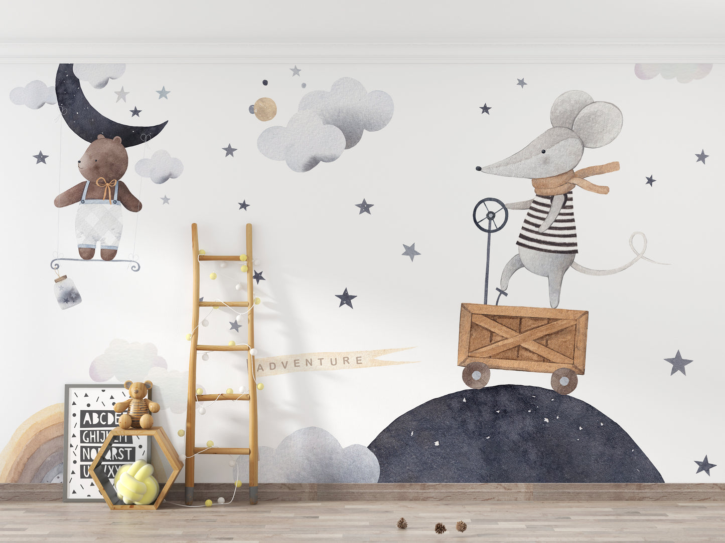 Adventure in the Sky Kids Wallpaper Mural