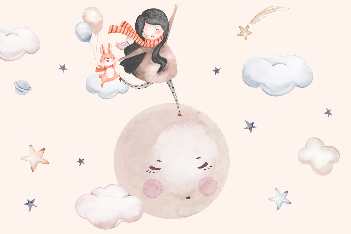Starry Jumper Fantasy Sky Wallpaper in your room — zoomed
