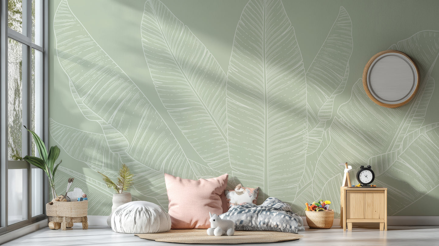 Banana Leaf Canopy Wallpaper
