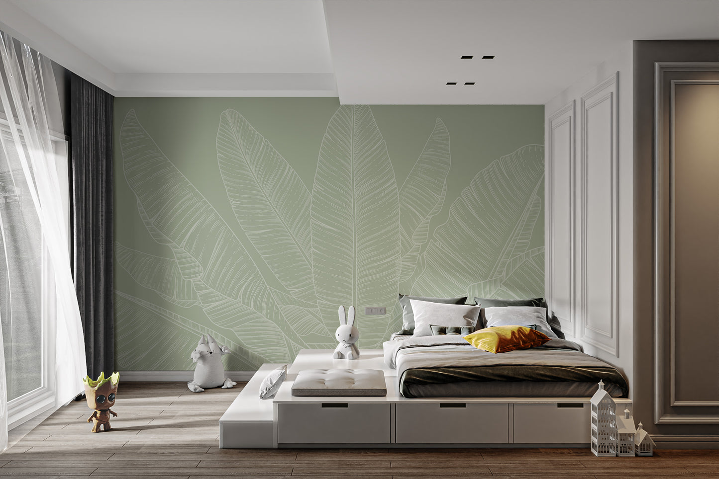 Banana Leaf Canopy Wallpaper