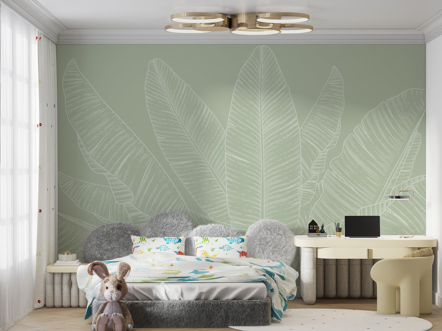 Banana Leaf Canopy Wallpaper