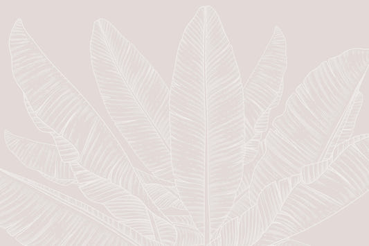 Banana Leaf Canopy Wallpaper – Sandstone