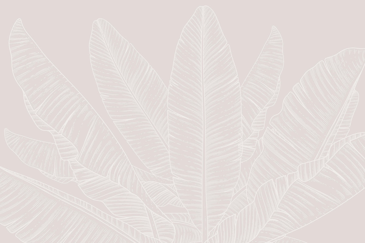 Banana Leaf Canopy Wallpaper – Sandstone