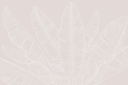 Banana Leaf Canopy Wallpaper – Sandstone