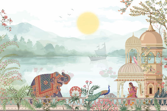 Royal Indian Garden Wallpaper Mural