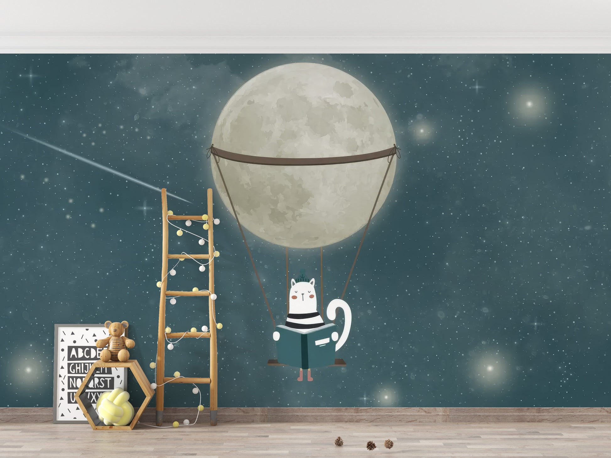 Dreamy Nighttime Wall Mural - Giffywalls