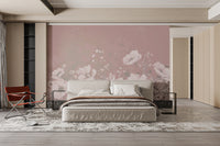 Soft Pink Botanical Floral Wallpaper

