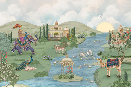 Rajputana Garden View Wallpaper