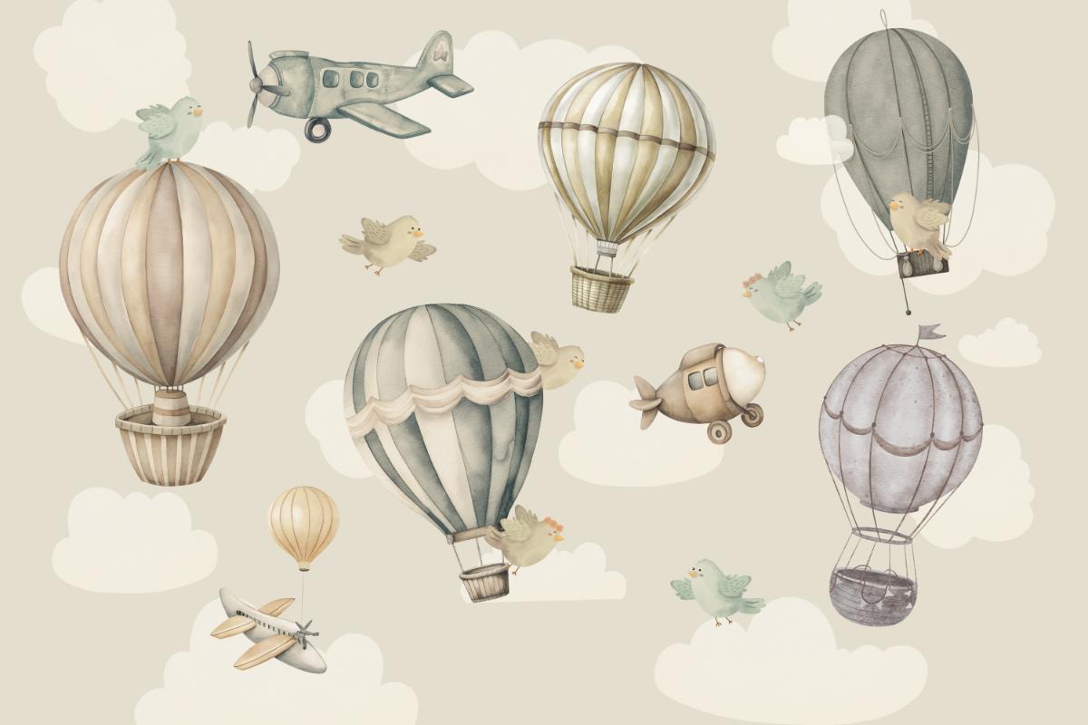 Whimsical Sky Adventure Wallpaper
