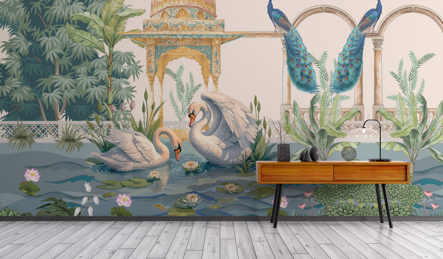 Ornate Royal Pavilion Indian Wallpaper
