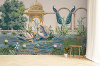 Royal Mughal Architecture Wallpaper Design
