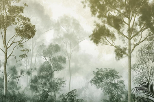 Serene Woodland Canopy Wallpaper Mural