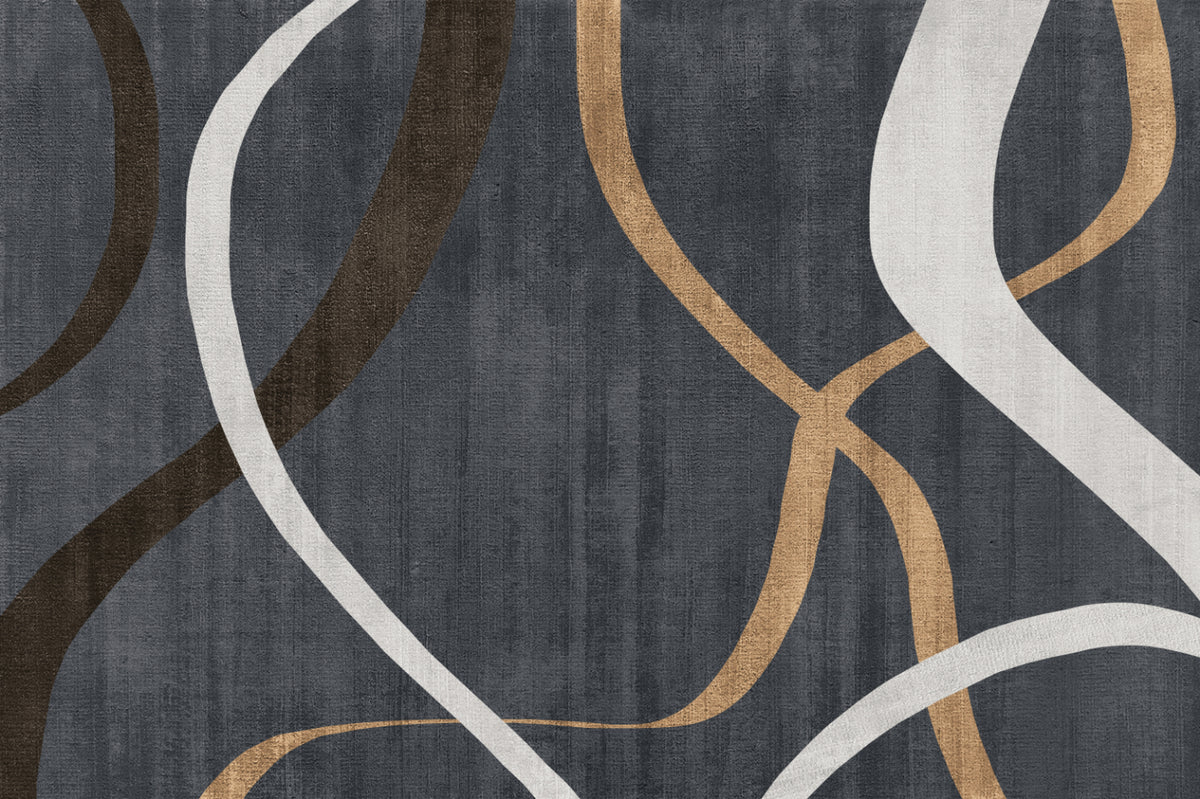 Geometric Brushstroke Wallpaper Mural