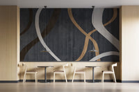 Textured brushstroke wall mural
