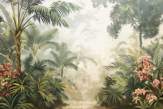 Tropical Mist Wallpaper Mural