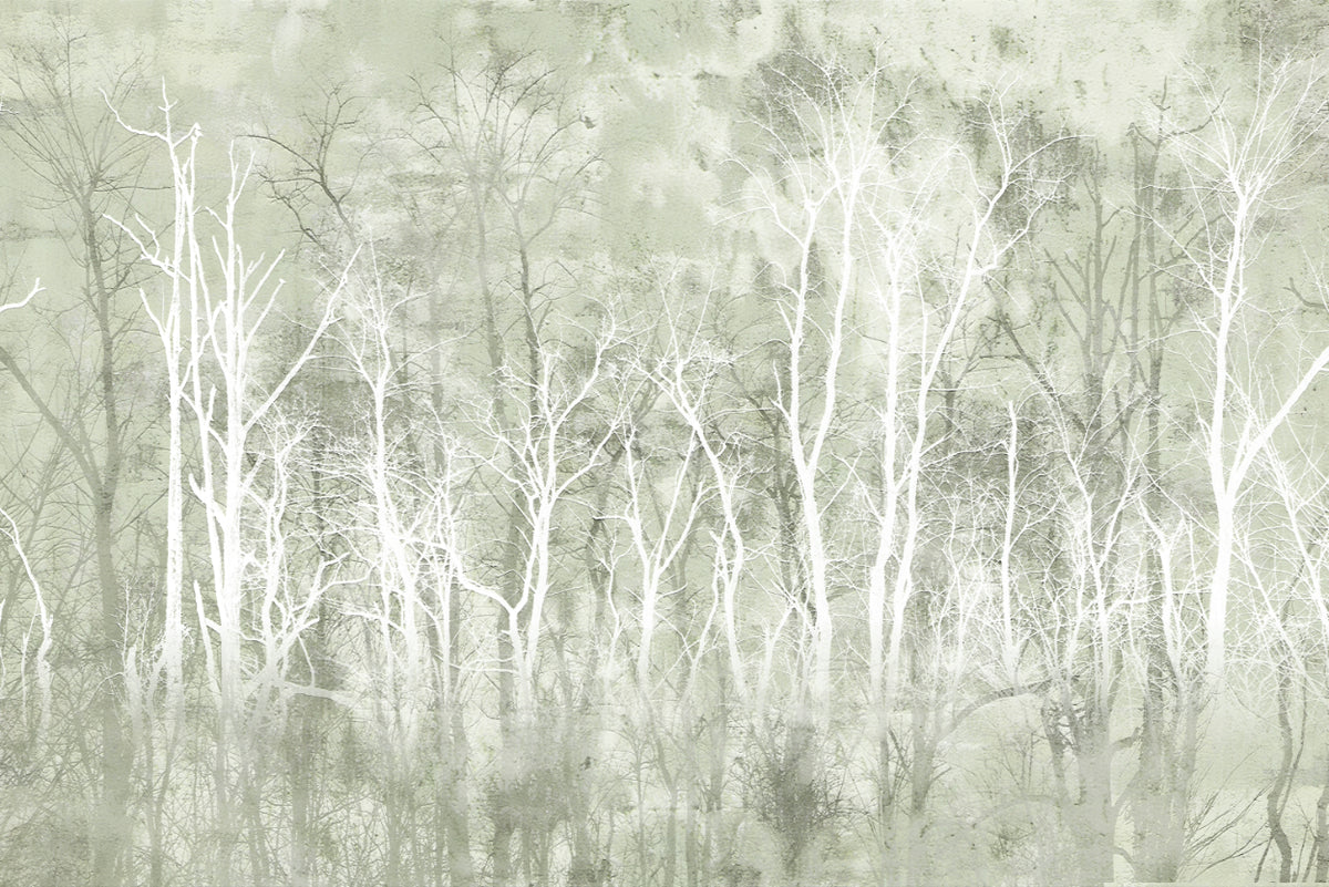 Whispering Trees Nature Wallpaper in your room — zoomed
