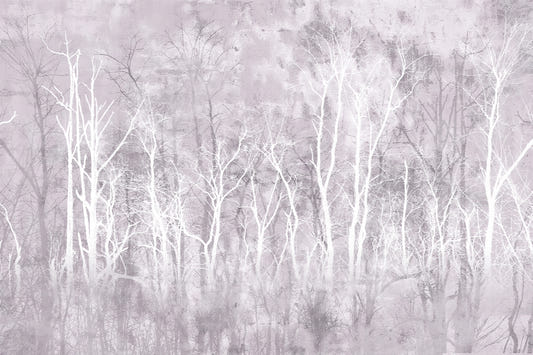 Muted Woodland Silhouette Wallpaper
