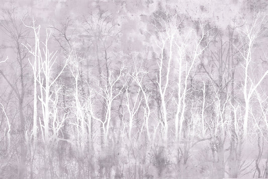 Muted Woodland Silhouette Wallpaper
