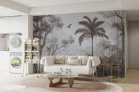 Dense jungle landscape tropical wallpaper
