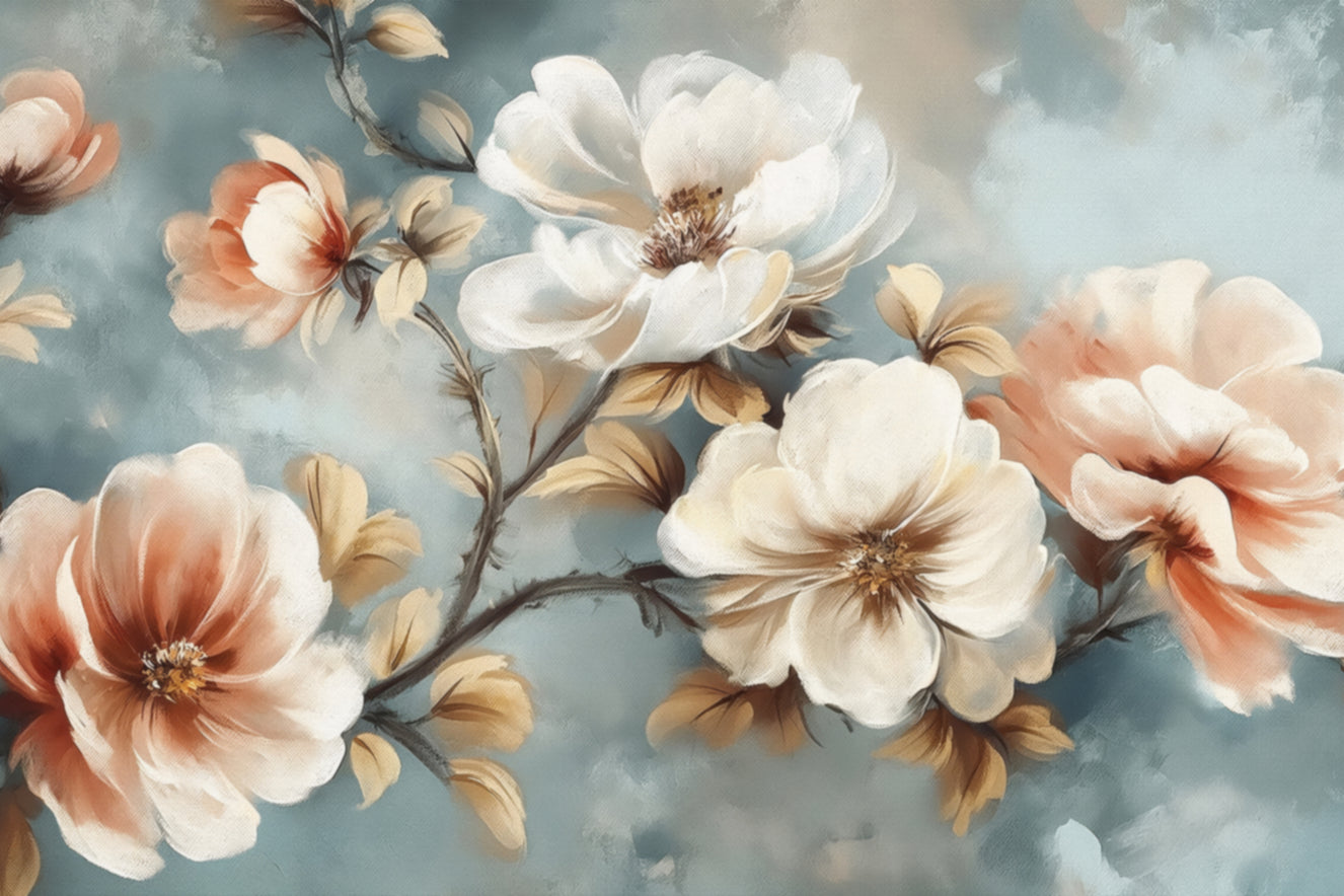 Soft Watercolour Floral Wallpaper