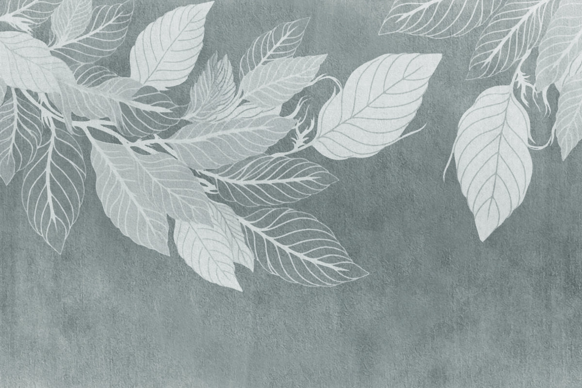 Serene Botanical Leaf Wallpaper