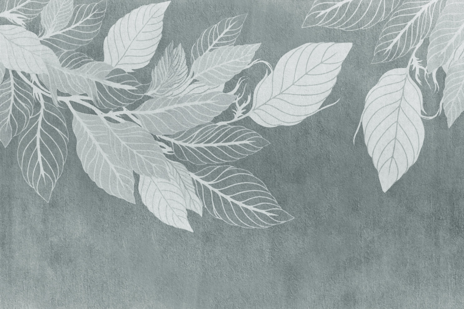 Serene Botanical Leaf Wallpaper