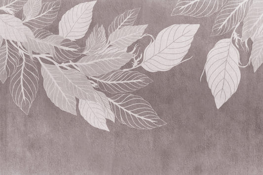 Delicate Botanical Leaves Wallpaper