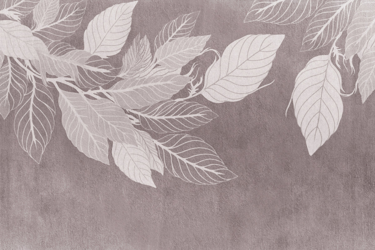 Delicate Botanical Leaves Wallpaper