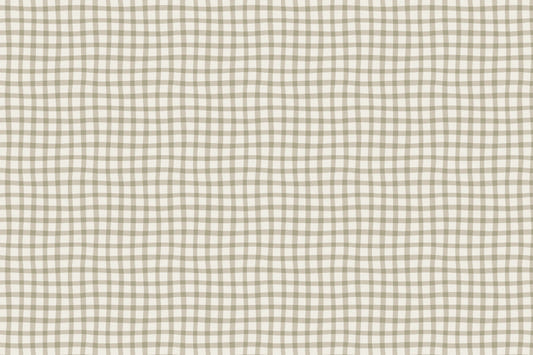 Soft Beige Grid Wallpaper