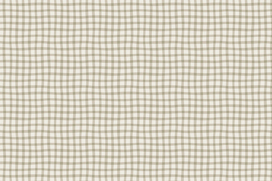 Soft Beige Grid Wallpaper