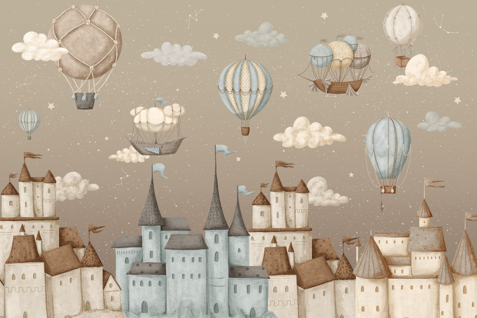 Fantasy Castle Wallpaper Mural