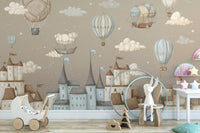 Starry sky balloon wall covering
