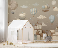 Floating castles in sky wallpaper
