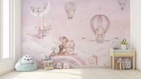 Magical unicorns and balloons wallpaper
