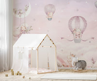 Cute unicorns in sky wallpaper
