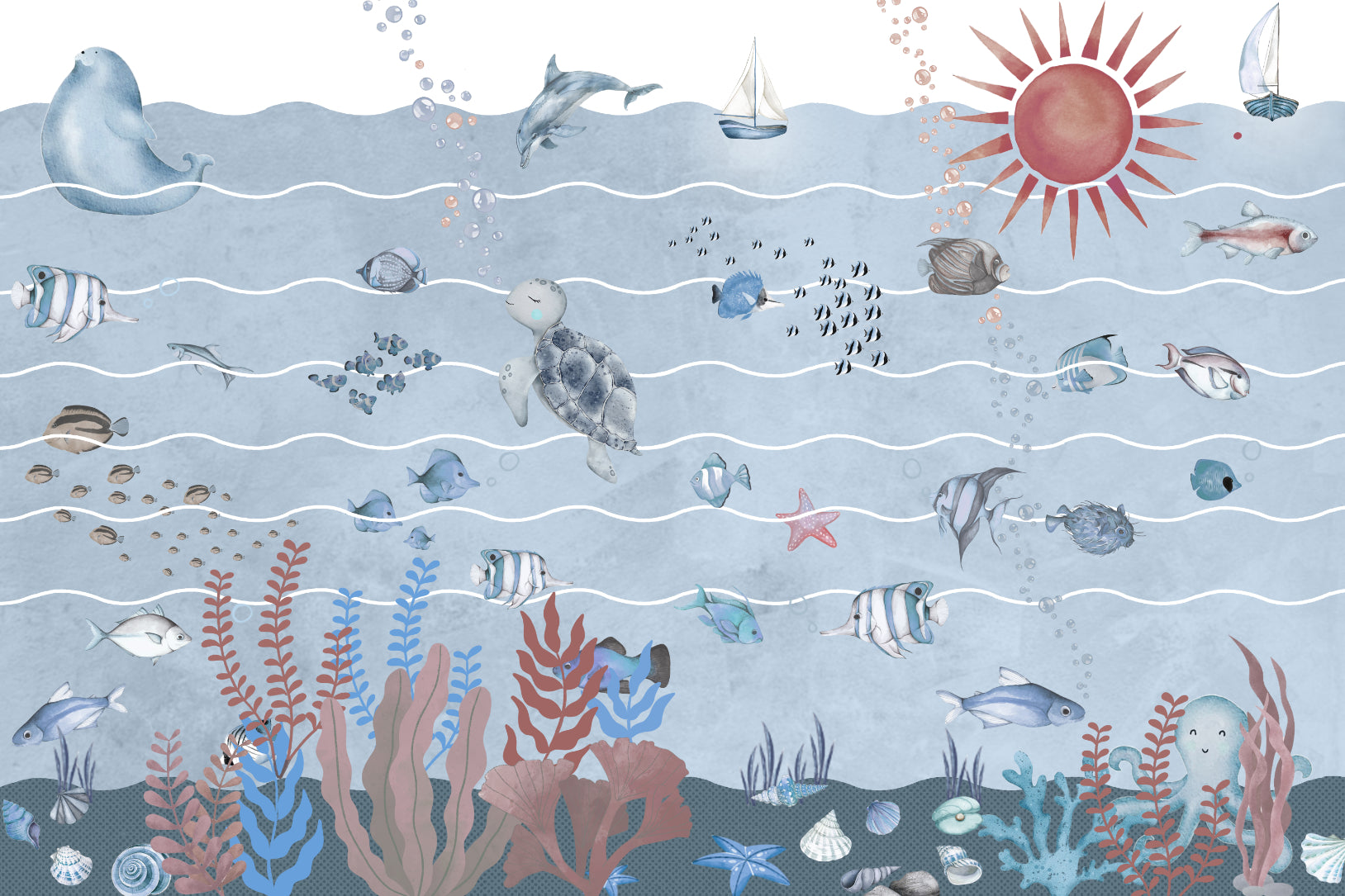 Underwater Marine Life Wallpaper