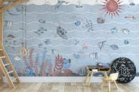 Kids Underwater Marine Life Wallpaper

