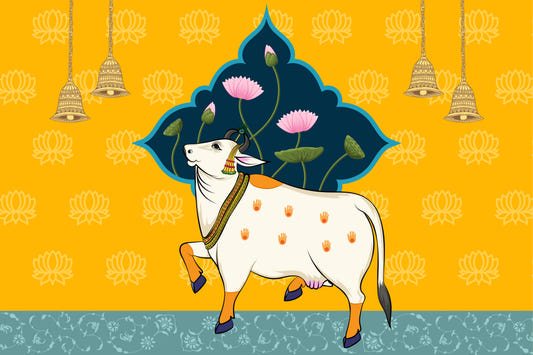 Divine Lotus Pichwai Wallpaper
