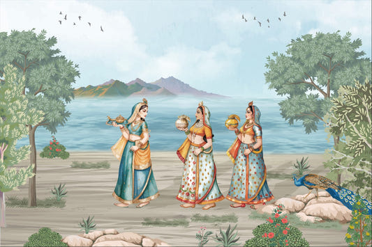 Regal Women Rajputi Wallpaper