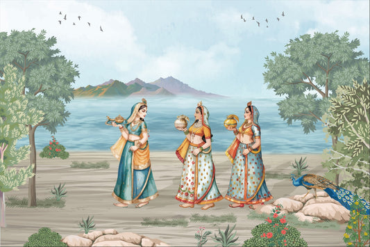 Regal Women Rajputi Wallpaper