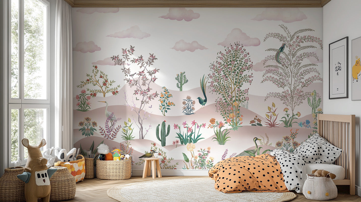 Elegant vintage desert botanical design
