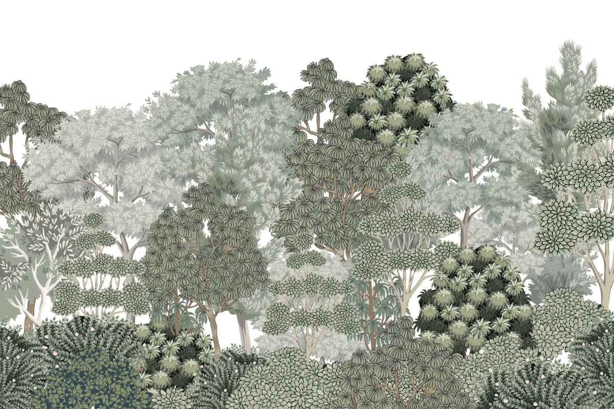 Lush Botanical Forest Wallpaper