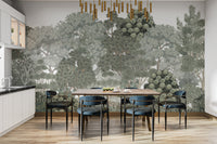 Vibrant tree wallpaper featuring lush forest
